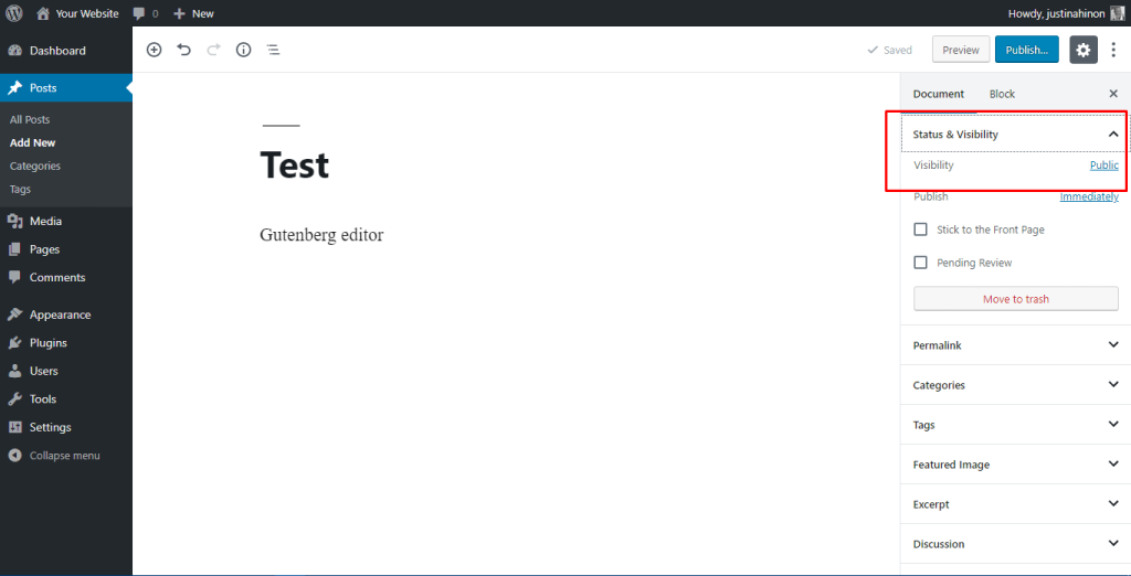 Gutenberg - Content Visibility