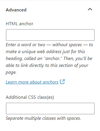 Advanced settings in the Separator block