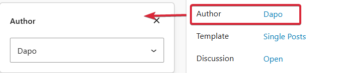Author Setting