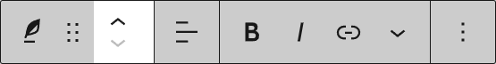Move arrows for the Verse block
