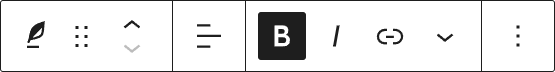 Bold typeface for the Verse block