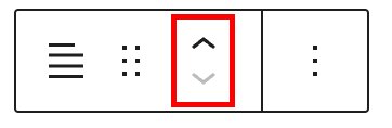 Move arrows in the Content block
