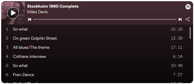 Spotify embed for a playlist