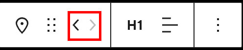 Move arrows in the Site Title Block
