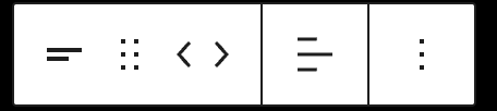 Site Tagline Block Toolbar