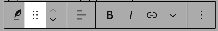 Drag icon for the Verse block