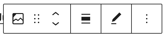 Block toolbar in the in the Imgur Embed block