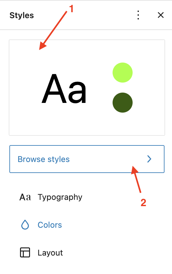 How to use the style variations