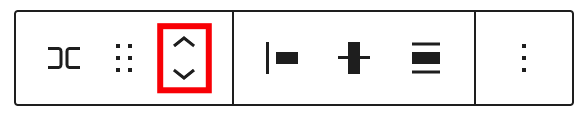 Move arrows in the row block