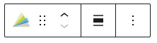 Block toolbar in the Animoto block