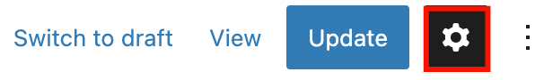 Block settings button icon