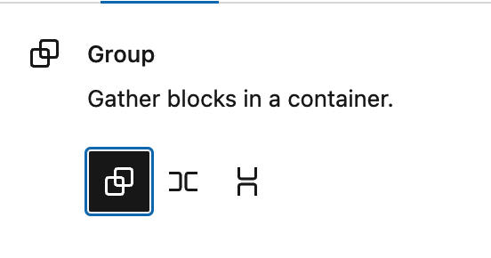 Group Block Settings