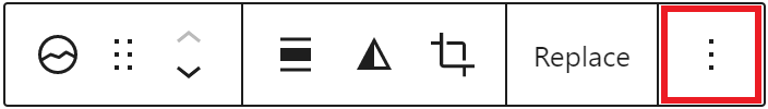 The more option button