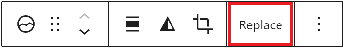 The replace button
