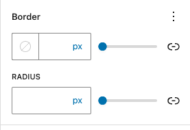 Border settings