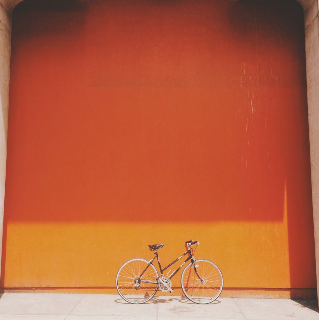 bike in the sun